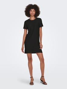 ONLY Kort T-shirt Kjole -Black - 15291942
