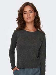 ONLY Long sleeved top -Dark Grey Melange - 15291987
