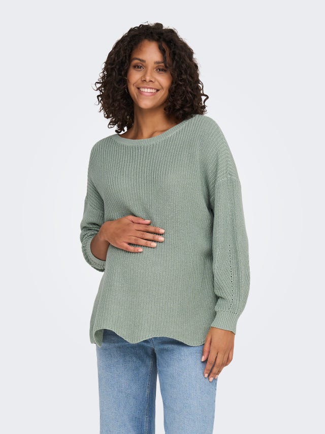 ONLY Boat neck Maternity Dropped shoulders Pullover - 15292045