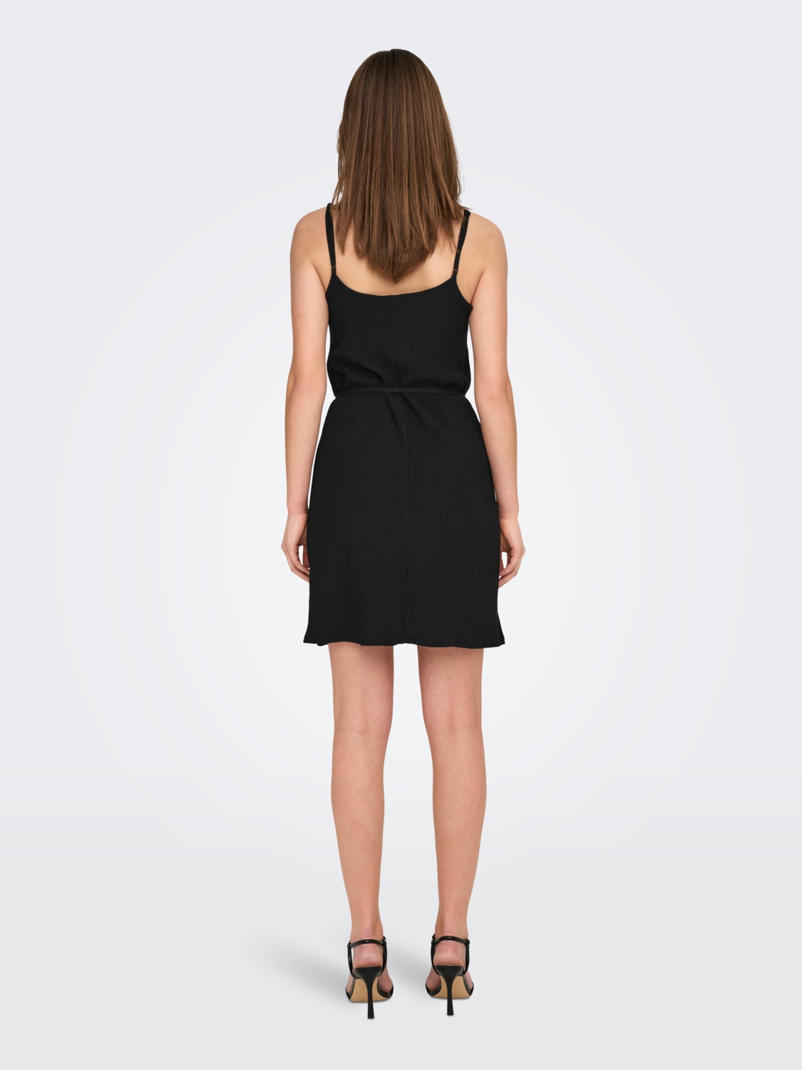 ONLY Locker geschnitten Trapezausschnitt Kurzes Kleid -Black - 15292054