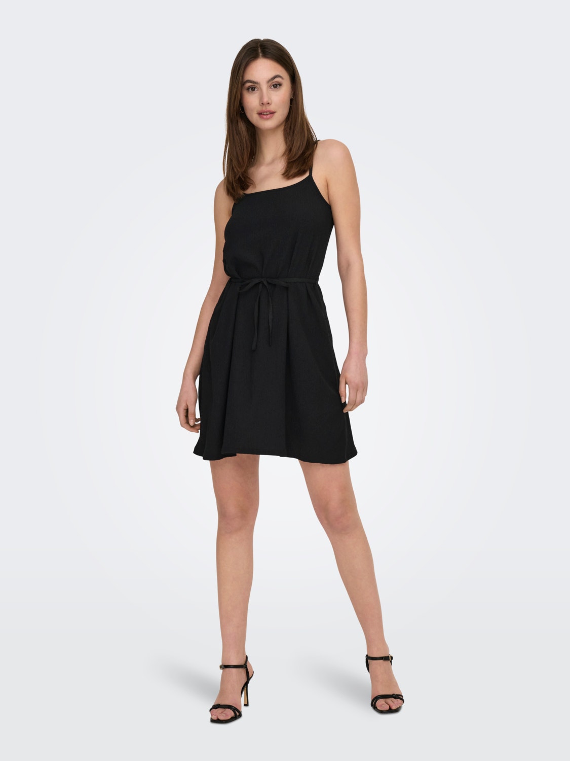 ONLY Robe courte Loose Fit Col carré -Black - 15292054