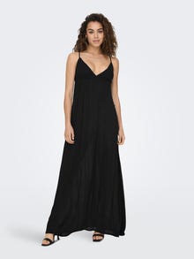 ONLY Maxi v-neck dress -Black - 15292076