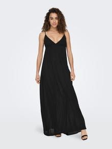 ONLY Maxi v-neck dress -Black - 15292076