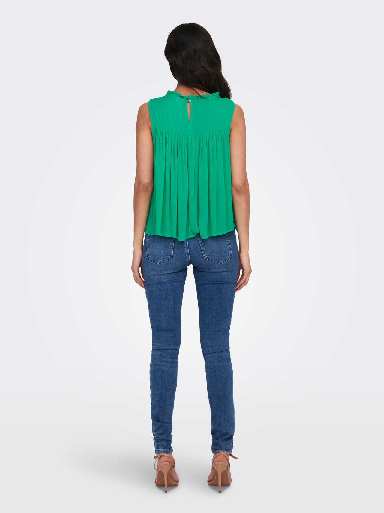 ONLY Relaxed fit O-hals Top -Simply Green - 15292078