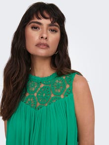 ONLY Relaxed Fit O-Neck Top -Simply Green - 15292078