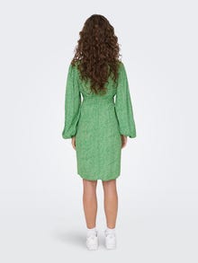 ONLY Regular Fit V-Neck Short dress -Jelly Bean - 15292091