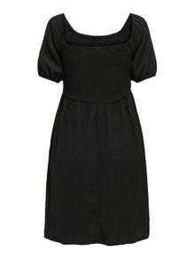 ONLY Locker geschnitten Trapezausschnitt Kurzes Kleid -Black - 15292097