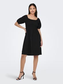 ONLY Robe courte Loose Fit Col carré -Black - 15292097