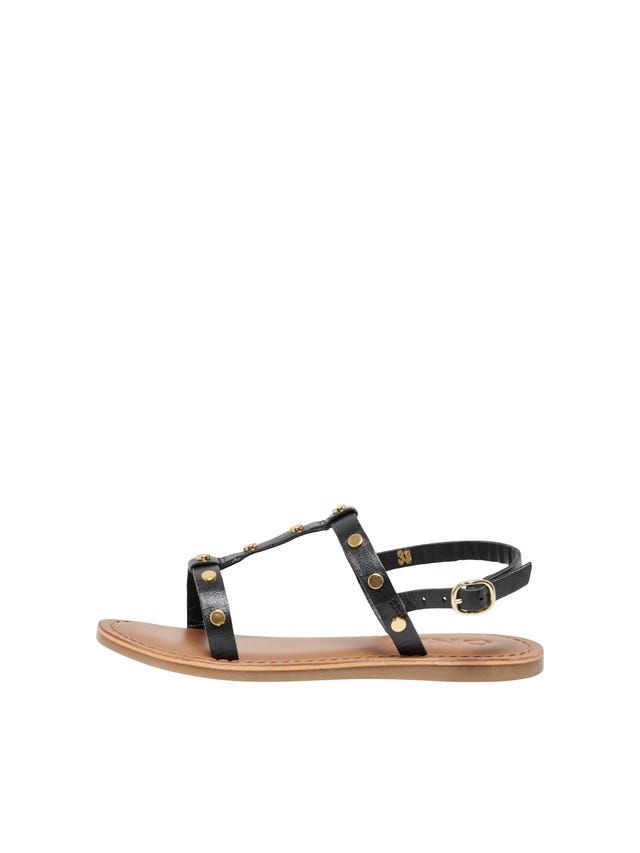 ONLY Læder sandaler med nitter - 15292192