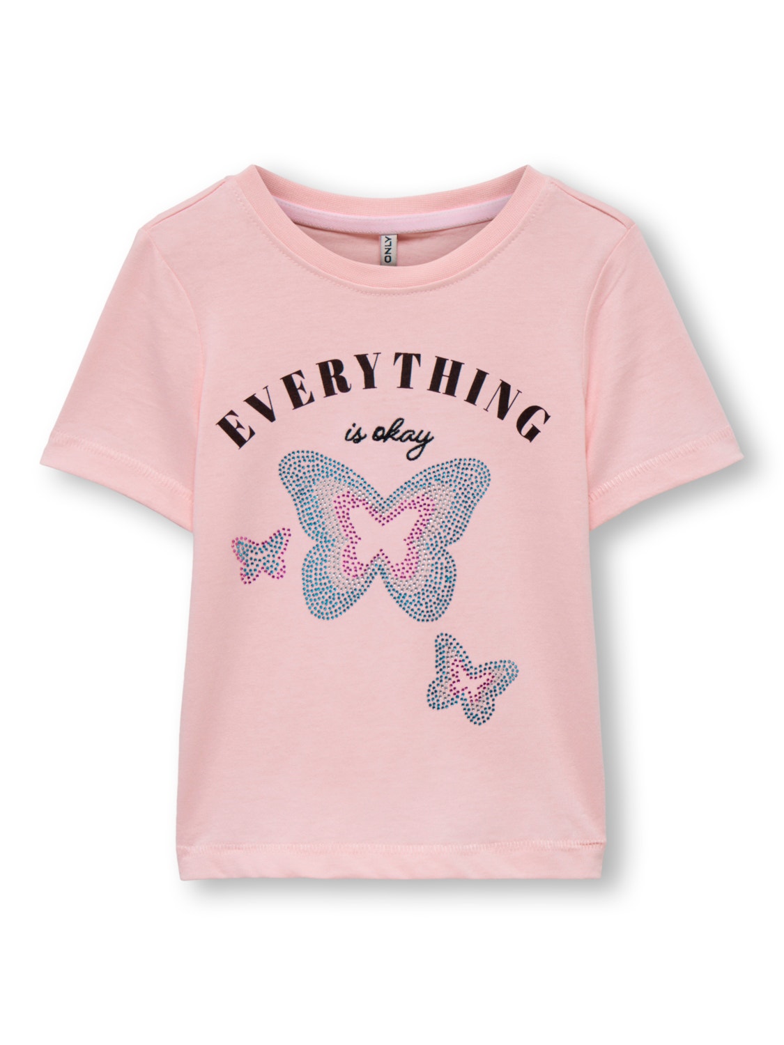 ONLY Mini embellished T-shirt -Tickled Pink - 15292198