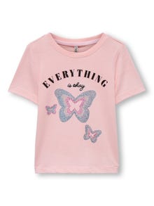 ONLY Mini embellished T-shirt -Tickled Pink - 15292198