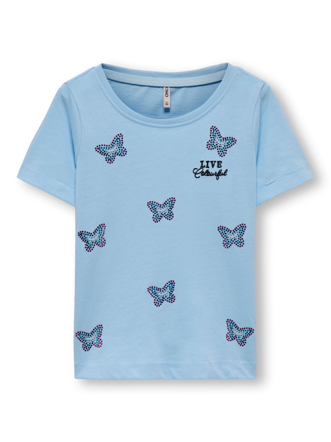 ONLY Mini embellished T-shirt -Clear Sky - 15292198