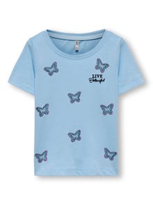 ONLY Mini embellished T-shirt -Clear Sky - 15292198