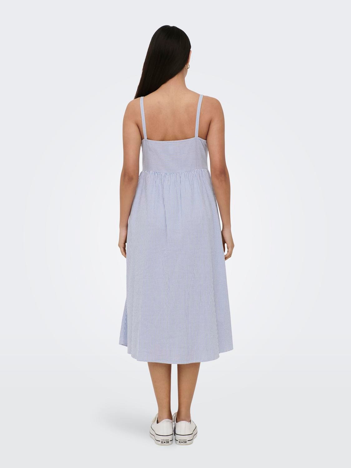 ONLY Regular Fit Firkantet hals Kort kjole -Provence - 15292251