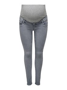 ONLY Jeans Skinny Fit Taille moyenne Grossesse -Medium Grey Denim - 15292268
