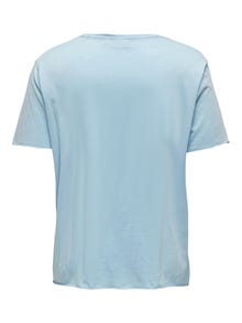 ONLY Curvy printed t-shirt -Clear Sky - 15292279