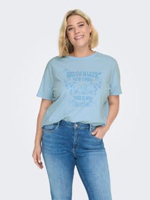 ONLY Camisetas Corte regular Cuello redondo -Clear Sky - 15292279