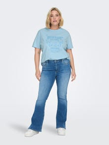 ONLY Regular fit O-hals T-shirts -Clear Sky - 15292279