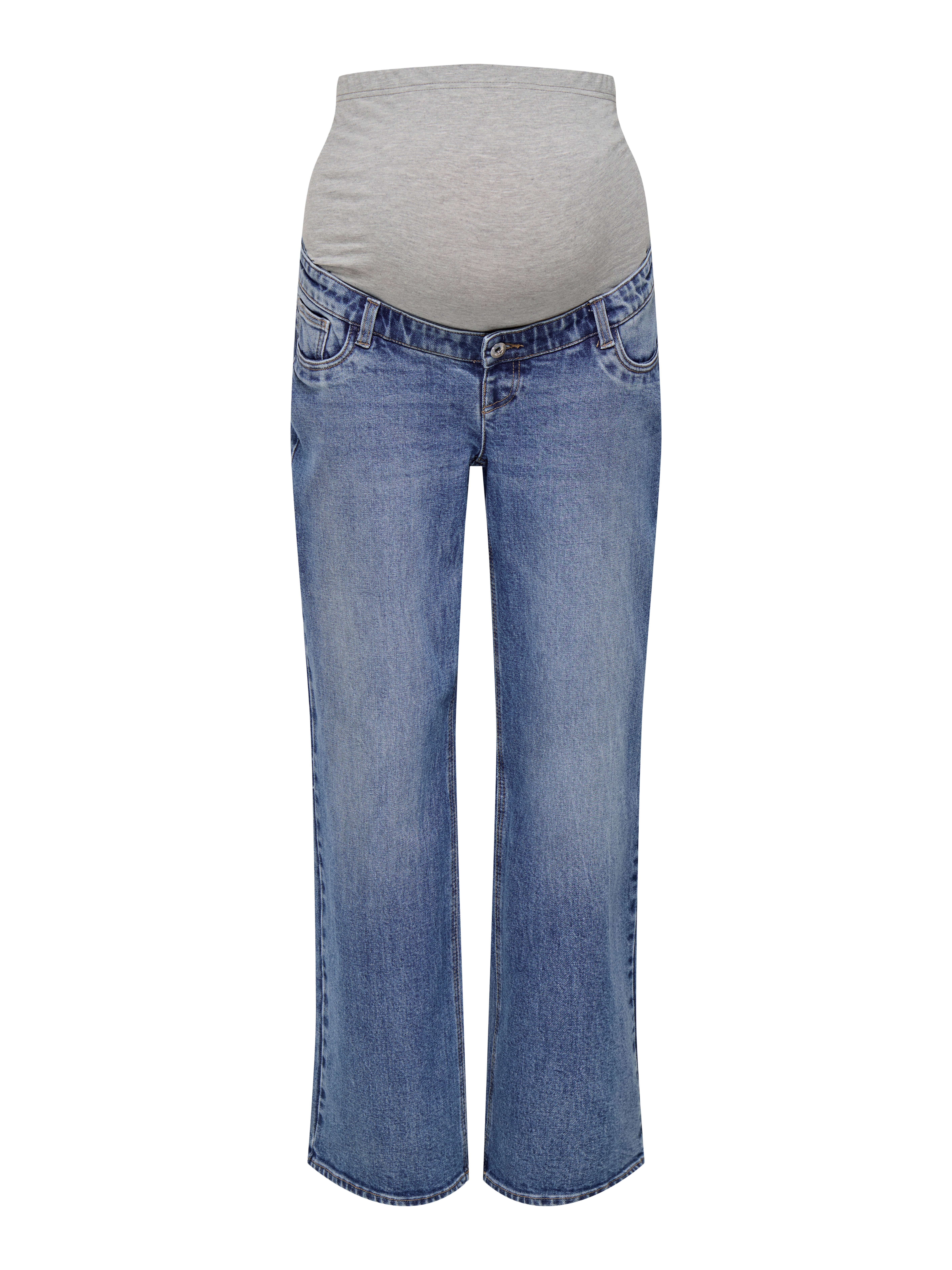 Thumbnail - Olmjuicy Hohe Taille Gerade Geschnitten Jeans