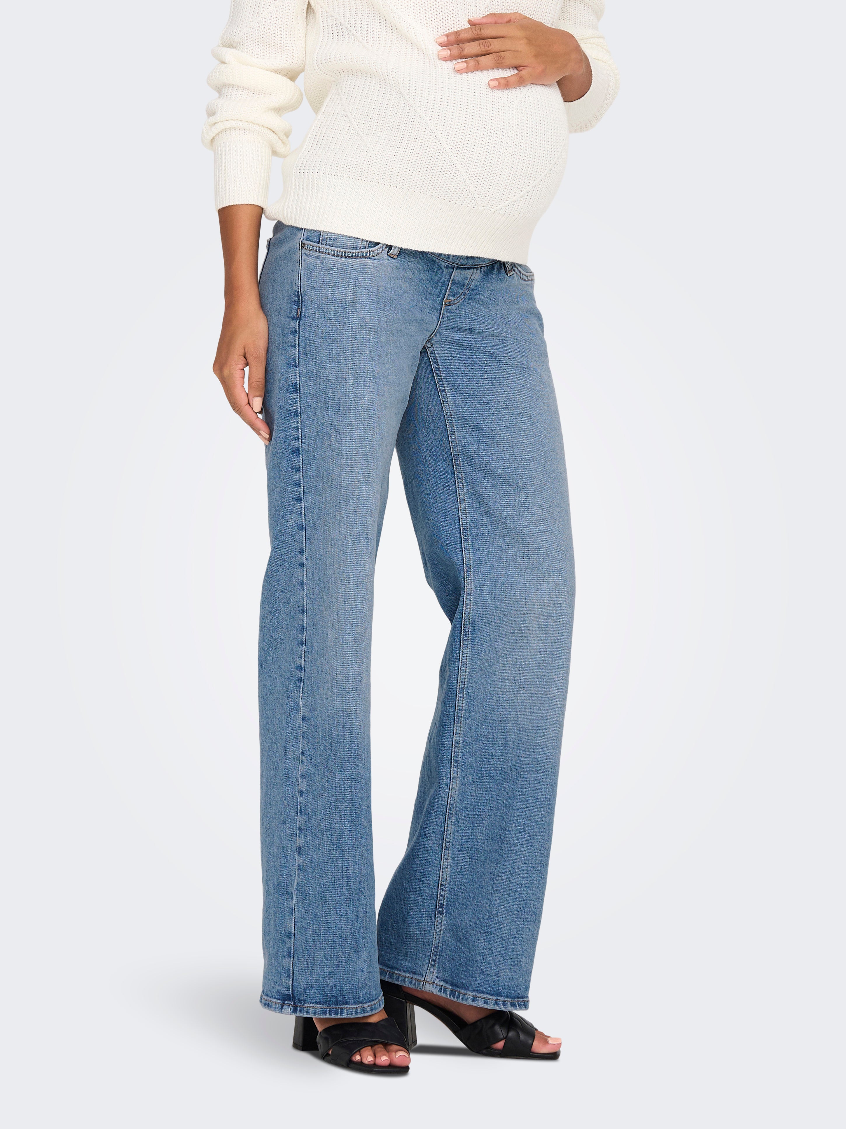 Olmjuicy Hohe Taille Gerade Geschnitten Jeans