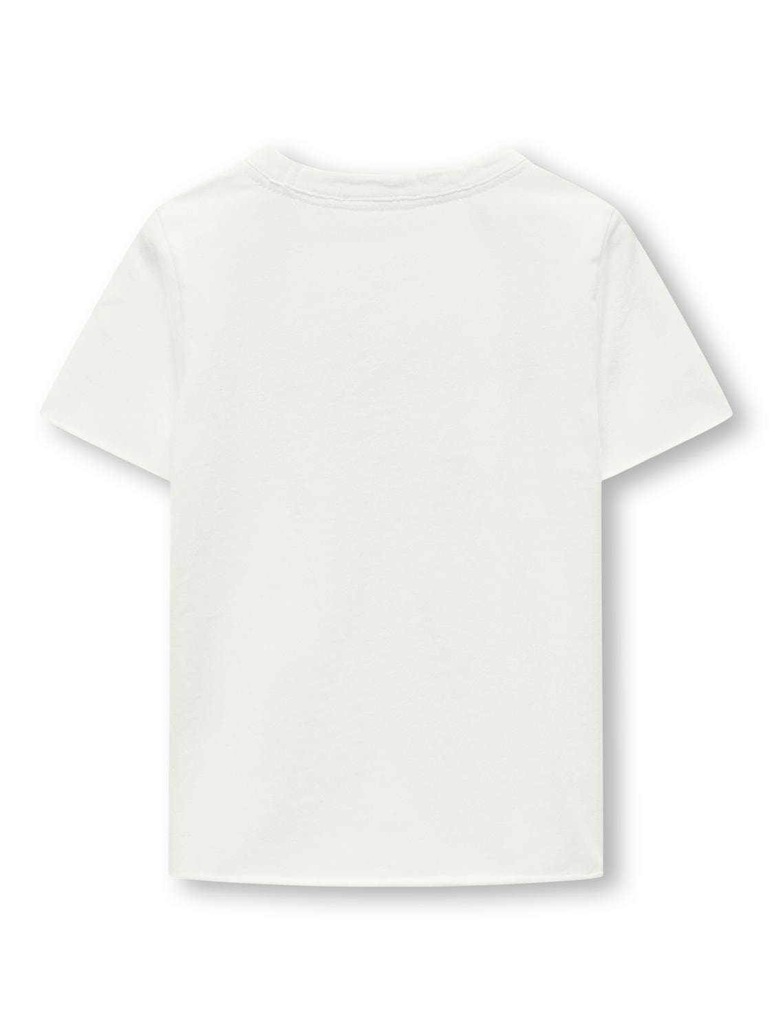 ONLY Mini printed t-shirt -Cloud Dancer - 15292312