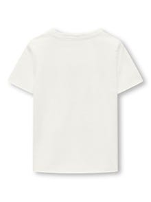 ONLY Slim Fit O-hals T-skjorte -Cloud Dancer - 15292312