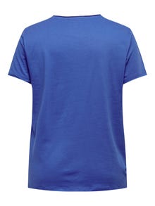 ONLY Normal geschnitten Rundhals T-Shirt -Dazzling Blue - 15292315