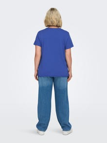 ONLY Regular Fit O-hals T-skjorte -Dazzling Blue - 15292315
