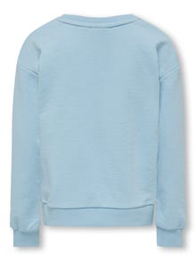 ONLY Regular Fit Round Neck Dropped shoulders Sweatshirt -Clear Sky - 15292347