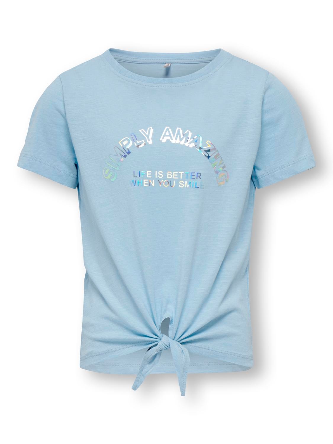 ONLY Regular fit O-hals T-shirts -Clear Sky - 15292349