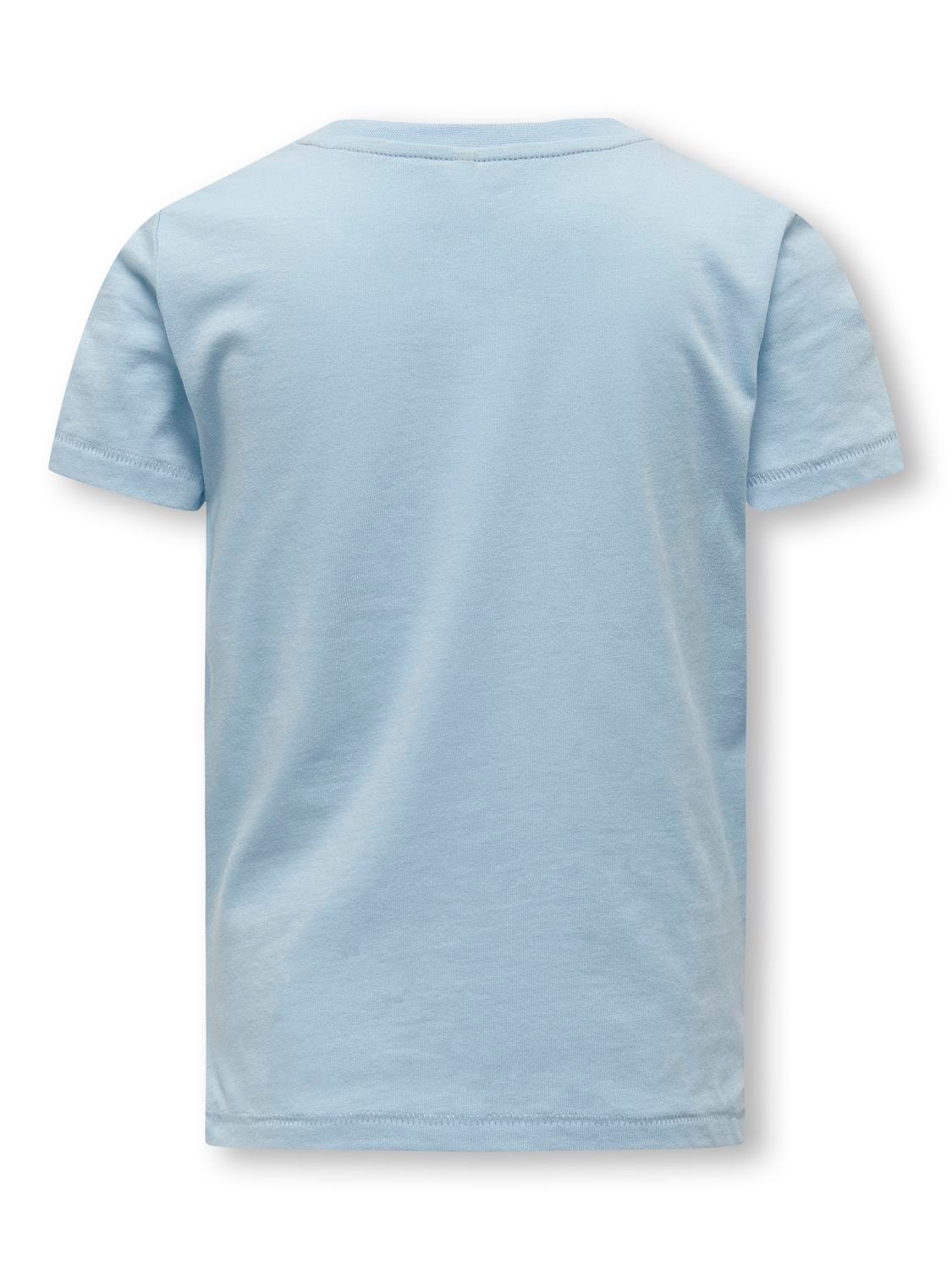 ONLY Krój regularny Okrągły dekolt T-shirt -Clear Sky - 15292351