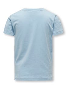 ONLY Regular fit O-hals T-shirt -Clear Sky - 15292351