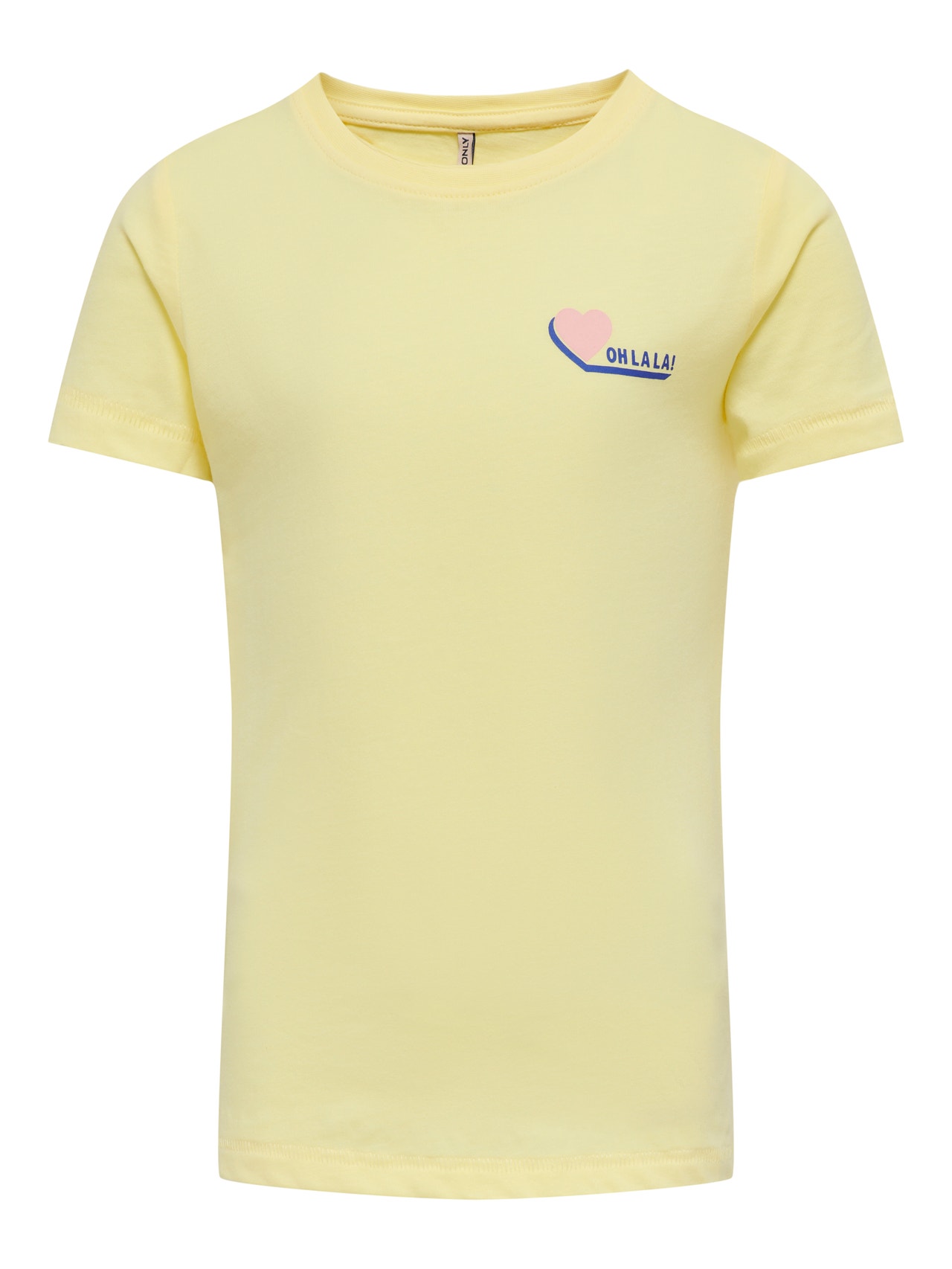 ONLY Slim Fit Round Neck T-Shirt -Lemon Meringue - 15292353
