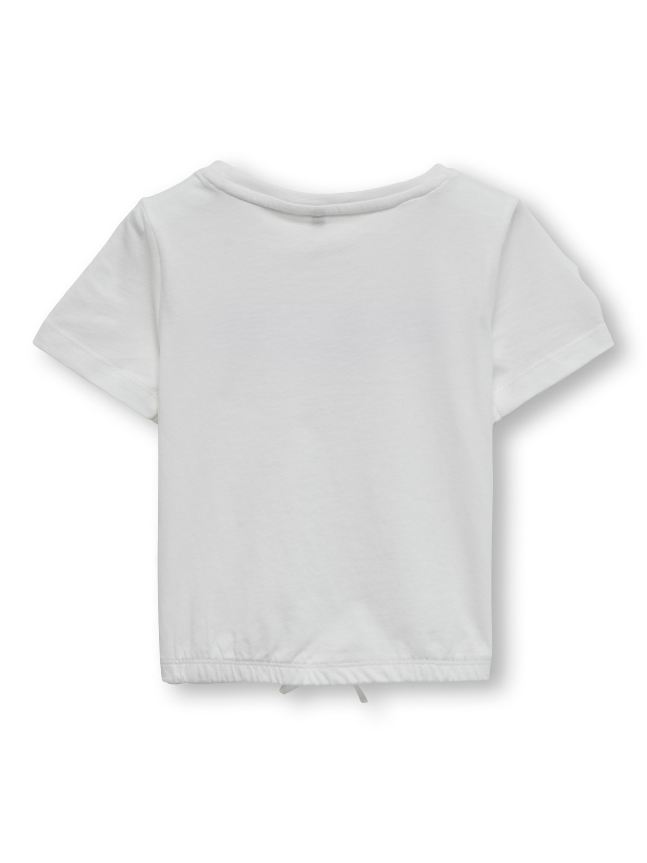 ONLY Mini draw string t-shirt -Cloud Dancer - 15292355