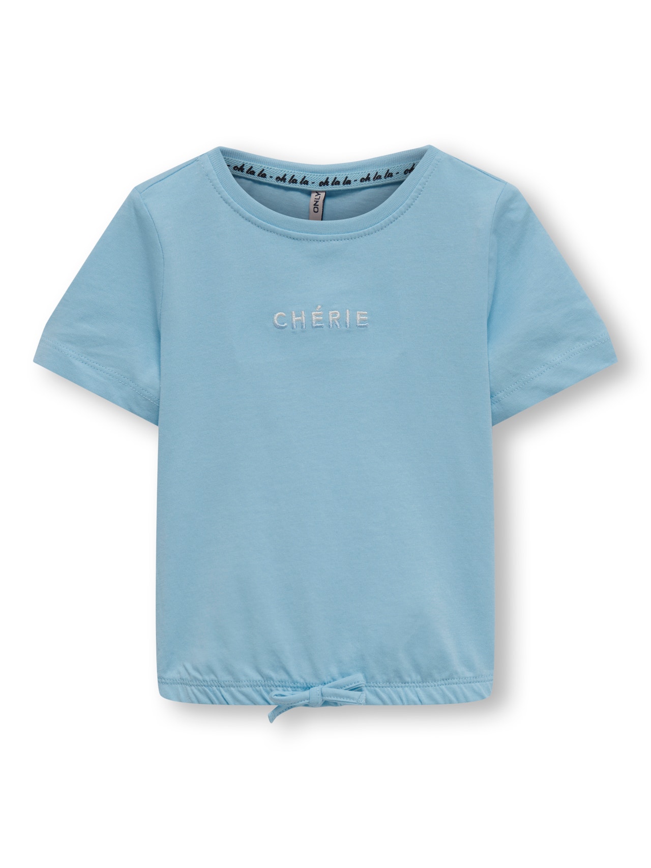 ONLY Mini draw string t-shirt -Clear Sky - 15292355