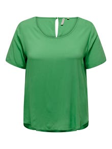 ONLY Regular Fit Boat neck Top -Kelly Green - 15292356