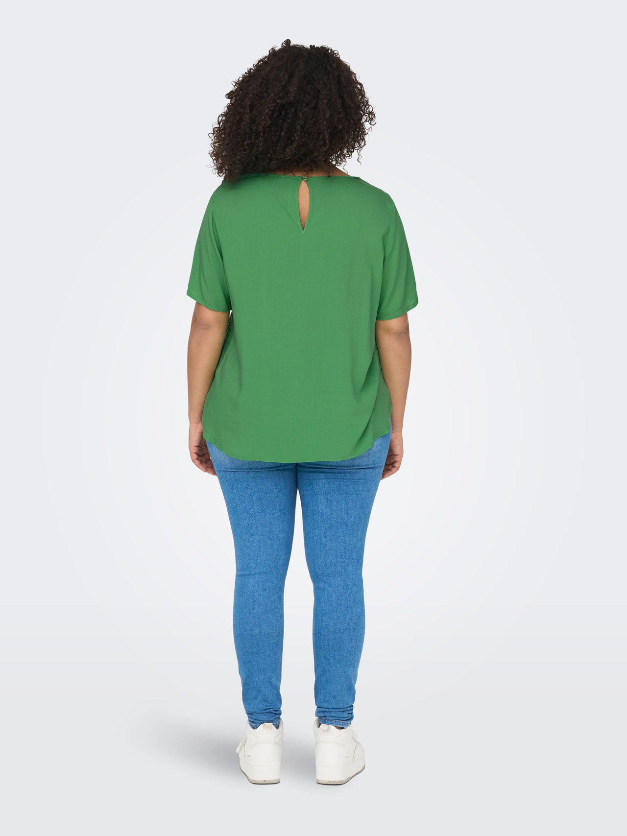 ONLY Tops Corte regular Cuello barco -Kelly Green - 15292356