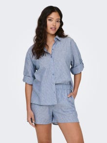 ONLY Regular fit Overhemd kraag Mouwuiteinden met omslag Overhemd -Dresden Blue - 15292424