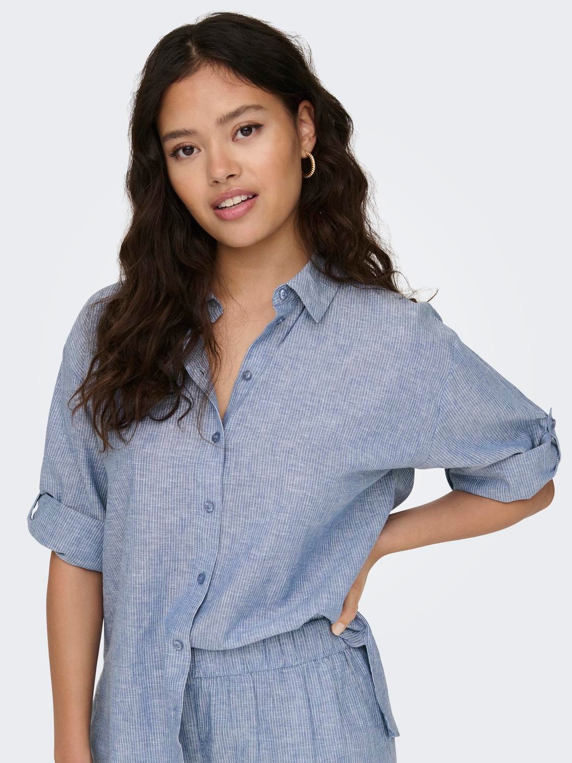 ONLY Regular fit shirt -Dresden Blue - 15292424
