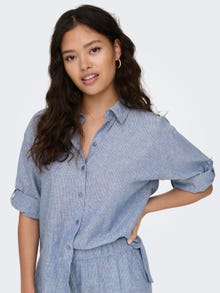 ONLY Regular Fit Shirt collar Fold-up cuffs Shirt -Dresden Blue - 15292424