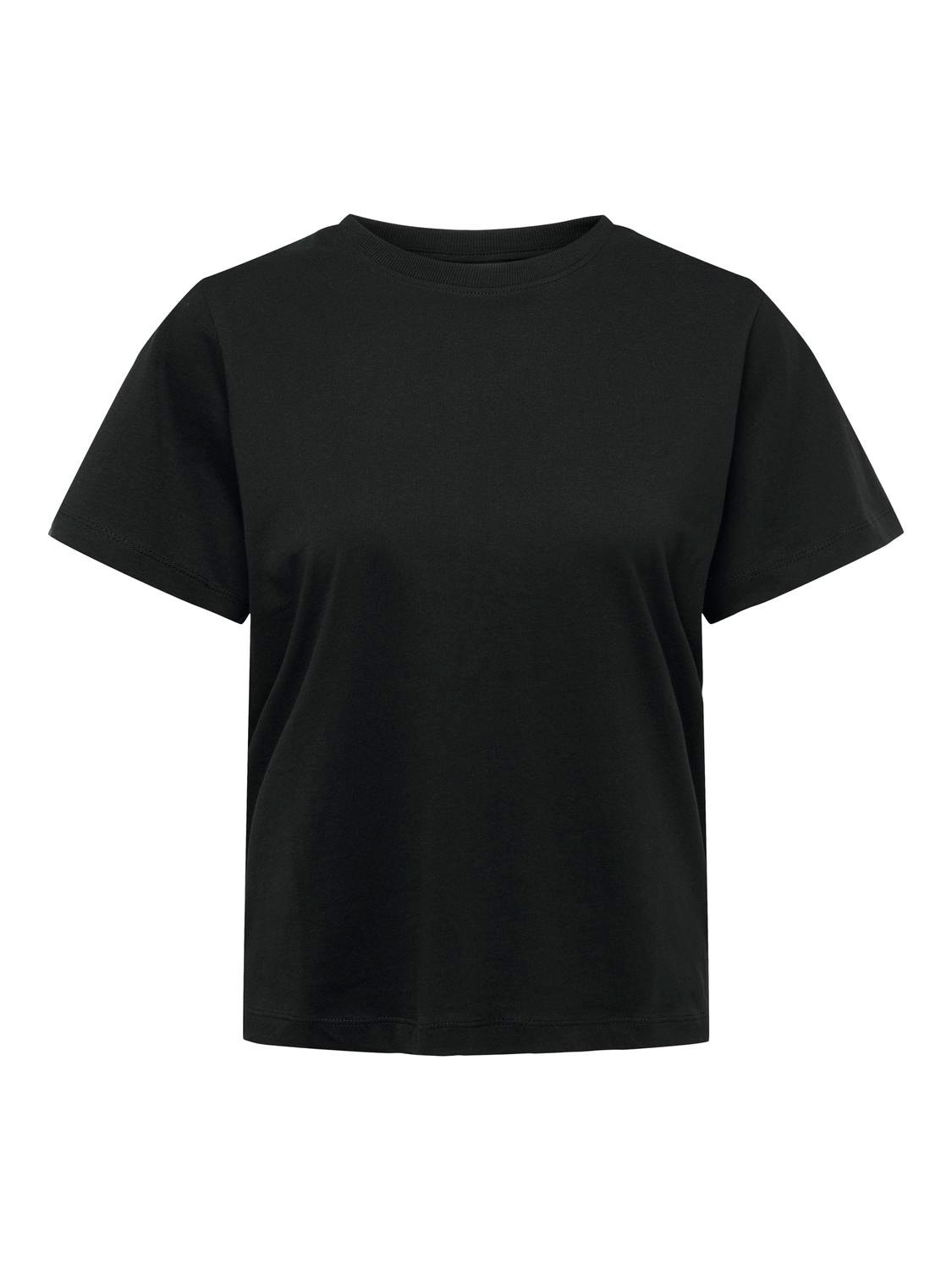 ONLY Camisetas Corte regular Cuello redondo -Black - 15292431