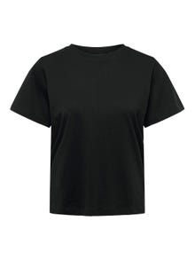 ONLY Normal passform O-ringning T-shirt -Black - 15292431