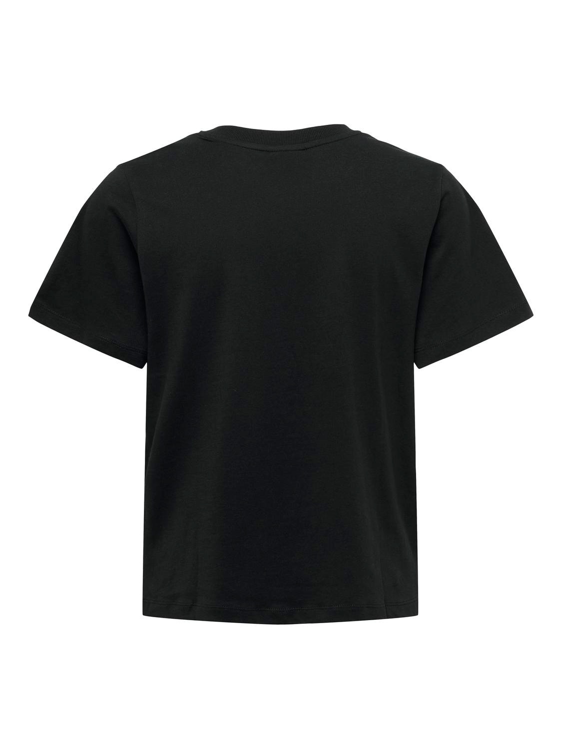 ONLY Normal geschnitten Rundhals T-Shirt -Black - 15292431