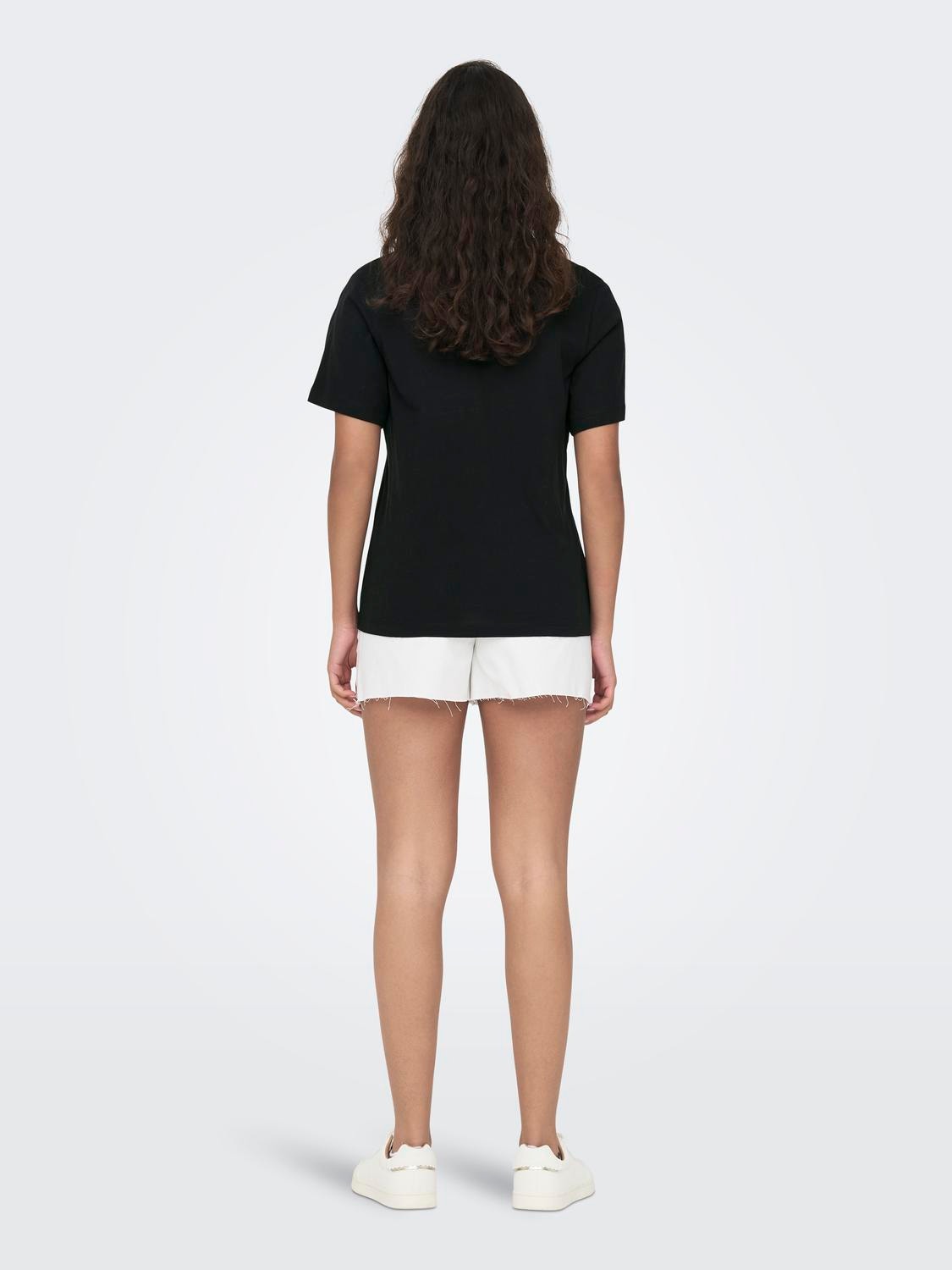 ONLY Camisetas Corte regular Cuello redondo -Black - 15292431