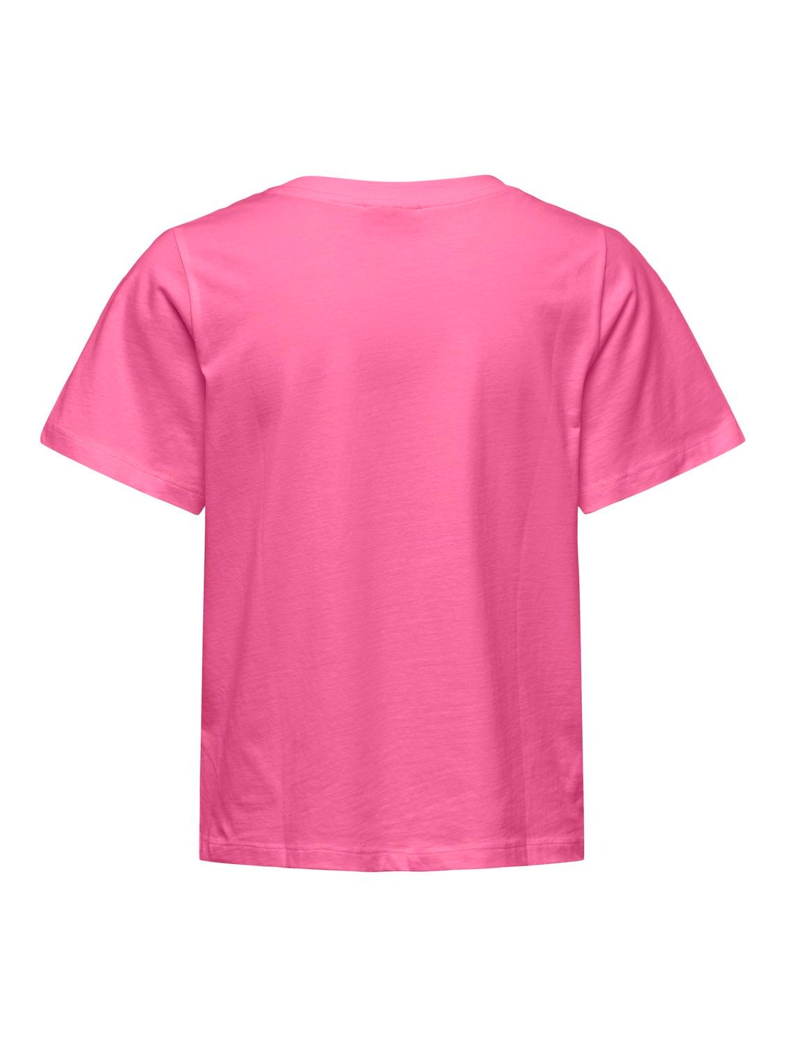 ONLY Normal geschnitten Rundhals T-Shirt -Pink Power - 15292431