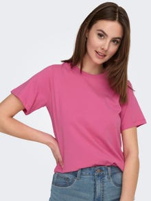 ONLY T-shirts Regular Fit Col rond -Pink Power - 15292431