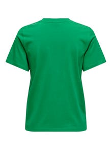 ONLY Normal geschnitten Rundhals T-Shirt -Jelly Bean - 15292431