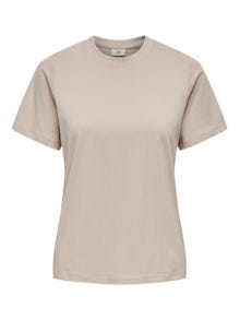 ONLY T-shirts Regular Fit Col rond -Chateau Gray - 15292431