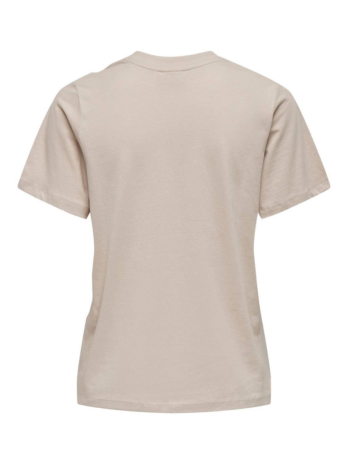 ONLY T-shirts Regular Fit Col rond -Chateau Gray - 15292431