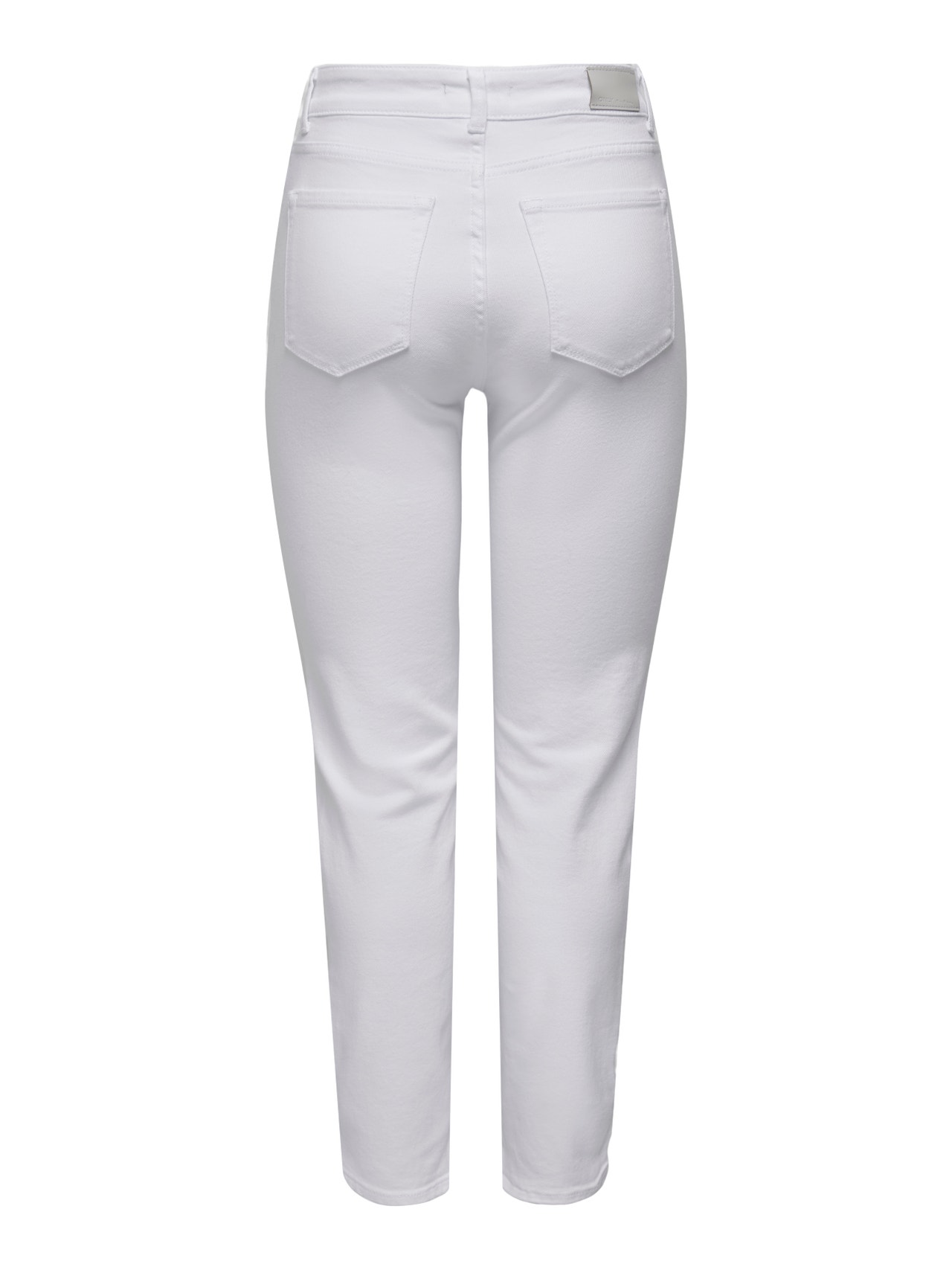 ONLY Gerade geschnitten Hohe Taille Jeans -White - 15292435